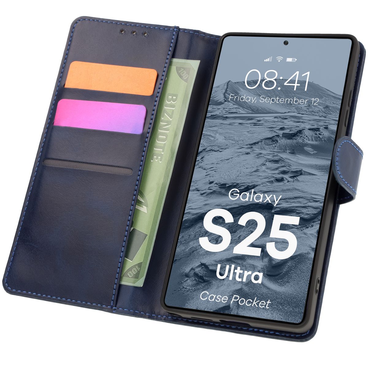 Etui z klapką Bizon Case Pocket do Samsung Galaxy S25 Ultra